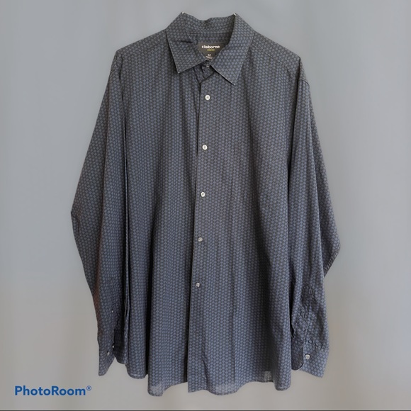 Men’s XL Claiborne Stretch Dress Shirt - Picture 1 of 3